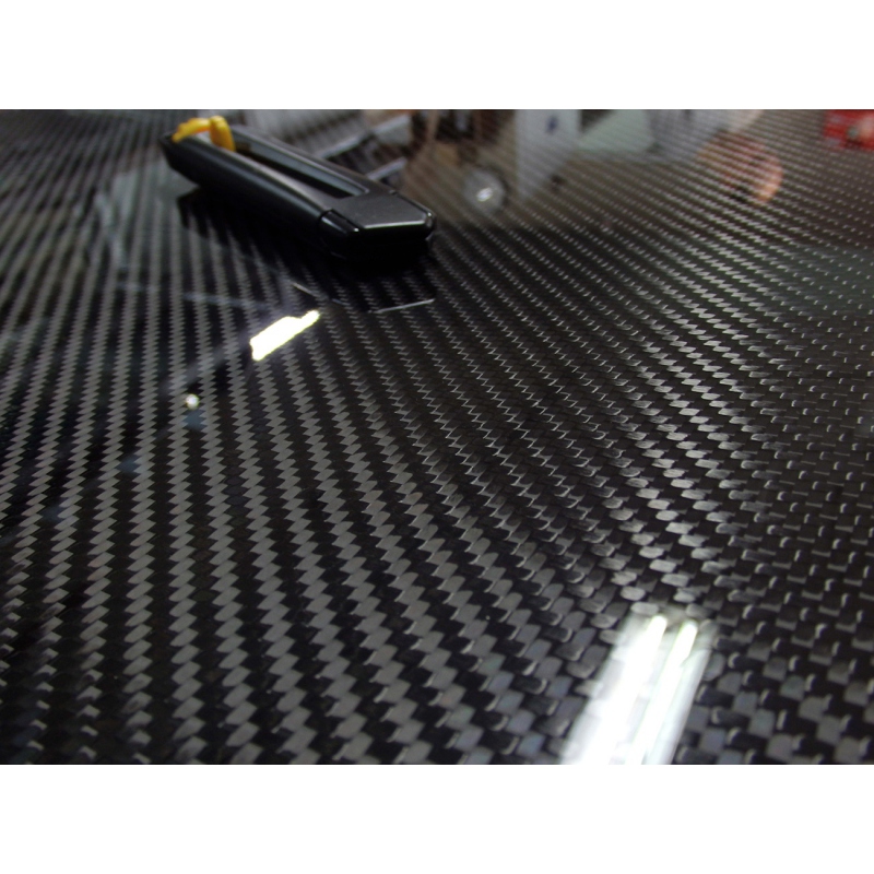 Plain Glossy uxcell Carbon Fiber Plate Panel Sheets 250mm x 100mm x 1mm Carbon Fiber Board 